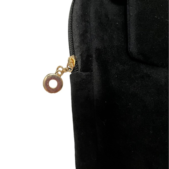 Sanrio Black Kuromi Velvet 14” Laptop Bag With Strap - Picture 2 of 5